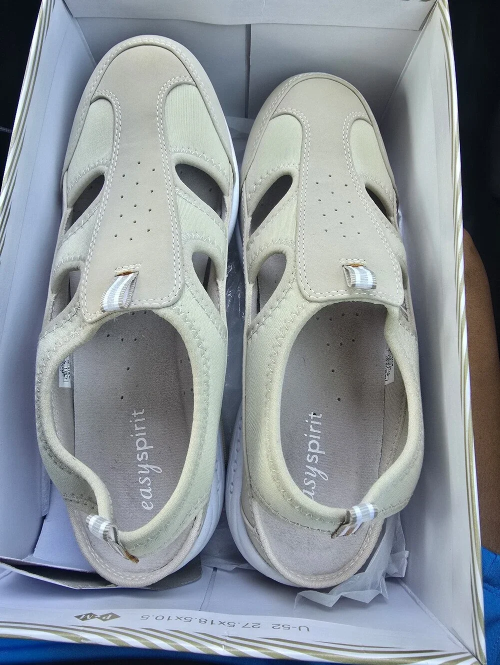 Easy Spirit Beige Comfort Sandals Size 8.5